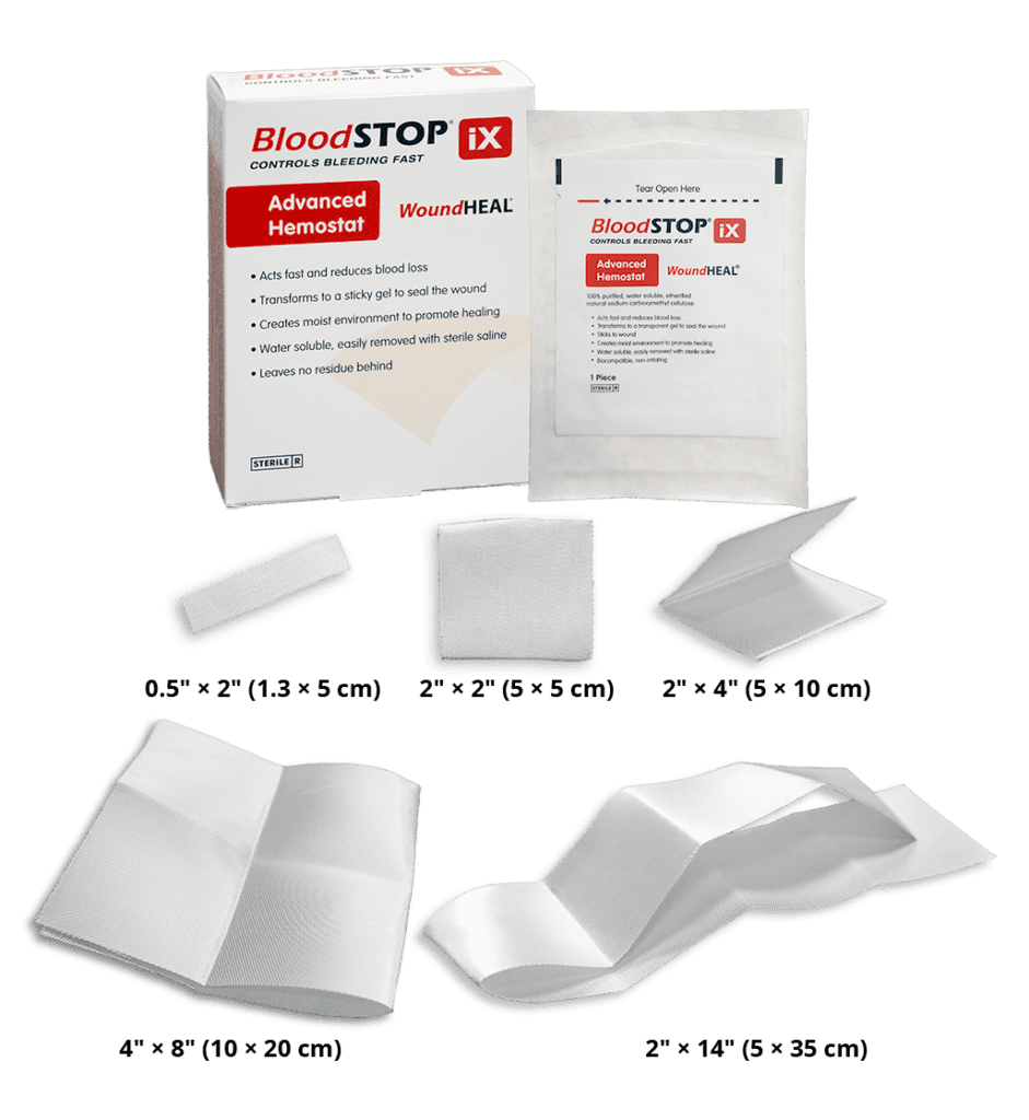 BloodSTOP iX Product Family w sizes 1